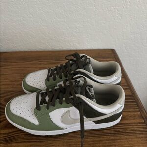 Nike Men's Olive and White Sneakers